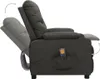 vidaXL Sedia da massaggio in tessuto grigio scuro Anteprima dell’immagine prodotto 13