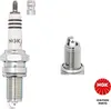 A product shot of NGK spark plugs against a white background, with a close-up view of one spark plug and a logo. Podgląd zdjęcia produktu