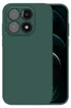 A dark green smartphone case is shown from the back, with the camera array visible. Produktbild-Vorschau