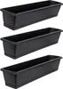 BigDean 3er Set Blumenkasten mit Untersetzer 80 cm lang Produktbild-Vorschau 1
