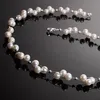 Kette Collier Süßwasser Perlen Zuchtperlen creme weiß Produktbild-Vorschau 4