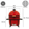 BBQ-Toro Kamado Grill Holzkohlegrill Ø 39 cm "SHIRO" mit Produktbild-Vorschau 3