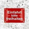 Einfahrt bitte freihalten Schild – 15x20 cm – Keramik Produktbild-Vorschau 3