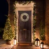 LED-metaalkrans zilver met 960 LED's in warm wit - 36 cm - Productafbeelding-voorbeeld 7