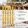 Premium Konfettikanone Gold 10er Set - Elegante Produktbild-Vorschau 8