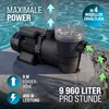 monzana Pompa di filtraggio 9.960 l/h prefiltro pompe per Anteprima dell’immagine prodotto 3