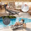 Chaise longue pliable COSTWAY, chaise longue de jardin 3 en Voir les images du produit 6