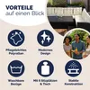 CASARIA® Lounge Angolare Divano in Polyrattan Tavolo Pranzo Anteprima dell’immagine prodotto 9