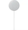 A white wireless charger with a white cable against a white background. Podgląd zdjęcia produktu