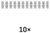 Svorkovnice 12x6,0 mm bílá, 10 ks Anteprima dell’immagine prodotto