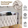 INONEFT Boxspringbetten Polsterbett 140x200 mit LED und  Produktbild-Vorschau 7