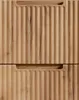 A close-up view of two wooden drawers with a ribbed texture. Produktbild-Vorschau