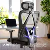 Ergonomiczne krzesło biurowe AREBOS | Regulowany zagłówek i Podgląd zdjęcia produktu 4