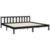 Massivholzbett mit Kopfteil Schwarz 200x200 cm , Klassische Produktbild-Vorschau 8