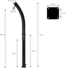 ML-Design solární sprcha 20L 222cm kulatá černá zakřivená Náhled obrázku produktu 8
