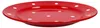 Emily 6er Set Speiseteller rot-weiß gepunktet rund Ø275mm Produktbild-Vorschau 3