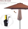 Garten Sonnenschirm - Aluminium Terrassenschirm - Ø260 x Produktbild-Vorschau 4
