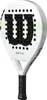 A white padel racket with black and green accents. Anteprima dell’immagine prodotto