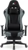 A front view of a black and gray gaming chair on a white background. Náhled obrázku produktu