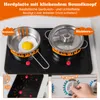 COSTWAY Kinderküche Holz, Spielküche mit Kochherd, Produktbild-Vorschau 4