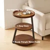 Okrągły stolik pomocniczy - 3 półki - wysokość 62 cm - blat Podgląd zdjęcia produktu 7