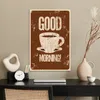 MuchoWow® Poster Vintage - Guten Morgen! - Kaffee - Zitate Produktbild-Vorschau 3