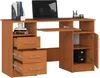 PC-Schreibtisch AKORD ANA in der Farbe Erle mit B124 x H74 Produktbild-Vorschau 2