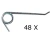 A metal spring on a white background. Náhľad obrázku produktu