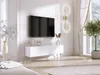TV-SCHRANK : Mattweiß, Chrombeine, 140 x 52 x 32 cm Produktbild-Vorschau 2