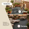 Tapis de gazon PEMBA gris foncé Hauteur : 4mm Balcon Voir les images du produit 8