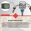 Close-up of an e-bike handlebar with a display and text describing its features. Produktbild-Vorschau