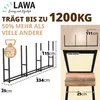 Kaminholzregal außen Metall verzinkt 335 x 25 x 115 cm Produktbild-Vorschau 2