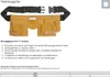 Werkzeuggürtel Nagel Schrauben Tasche Ledergürtel Produktbild-Vorschau 6