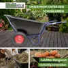 2-Rad Schubkarre XXL 290 L 300 kg Gartenschubkarre Hofkarre Produktbild-Vorschau 7