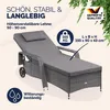 CASARIA® Sonnenliege mit Rollen Extra Breit 90cm 7cm Produktbild-Vorschau 2