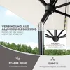 Sekey Sonnenschirm 210x140 cm mit LED-Solar-Beleuchtung, Produktbild-Vorschau 5