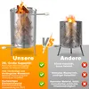 LZQ Zwembadverwarmer, vuurtong, set van 1, roestvrijstalen Productafbeelding-voorbeeld 5