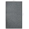 vidaXL Paillasson Gris 90x150 cm Voir les images du produit 5