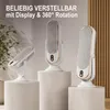 Tischventilator Akku Weiß 5 Stufen leise | 1200 mAh, LED Produktbild-Vorschau 7