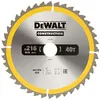 A close-up view of a circular saw blade with brand and technical specifications printed on it. Náhľad obrázku produktu