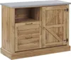 BELIANI Komoda jasnobrązowy 100 x 40 x 79 cm szafka i 2 Podgląd zdjęcia produktu 1