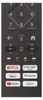 A close-up view of a black remote control with various buttons and app icons. Náhled obrázku produktu