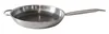 A stainless steel frying pan with a helper handle is shown against a white background. Produktbild-Vorschau