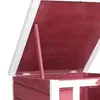 PawHut Outdoor-Holzstall, Käfighaus für Nagetiere, kleine Produktbild-Vorschau 4