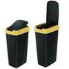 Cestino con coperchio giallo brillante - nero COMPACTA Q Anteprima dell’immagine prodotto 4