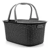 A dark gray woven laundry basket with handles is shown against a white background. Produktbild-Vorschau