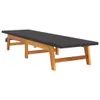 Sonnenliegen 2 Stk. Schwarz Braun Poly Rattan Massivholz Produktbild-Vorschau 4