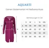 Aquarti Damen Bademantel Morgenmantel mit Reißverschluss Produktbild-Vorschau 2