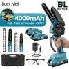 Mini Kettensäge mit Akku, 6 + 8 Zoll Akku Kettensäge mit 2 Produktbild-Vorschau 2