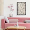MuchoWow® MuchoWow® Gerahmtes Poster Blumen - Muster - Grau Produktbild-Vorschau 6